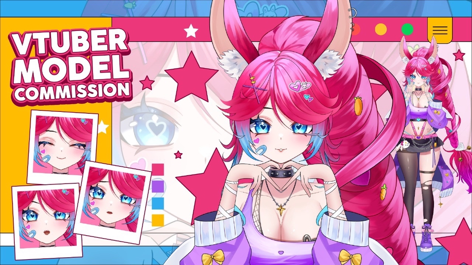 Jasa Pembuatan Karakter VTuber Profesional dan Terpercaya - MODEL VTUBER DESAIN