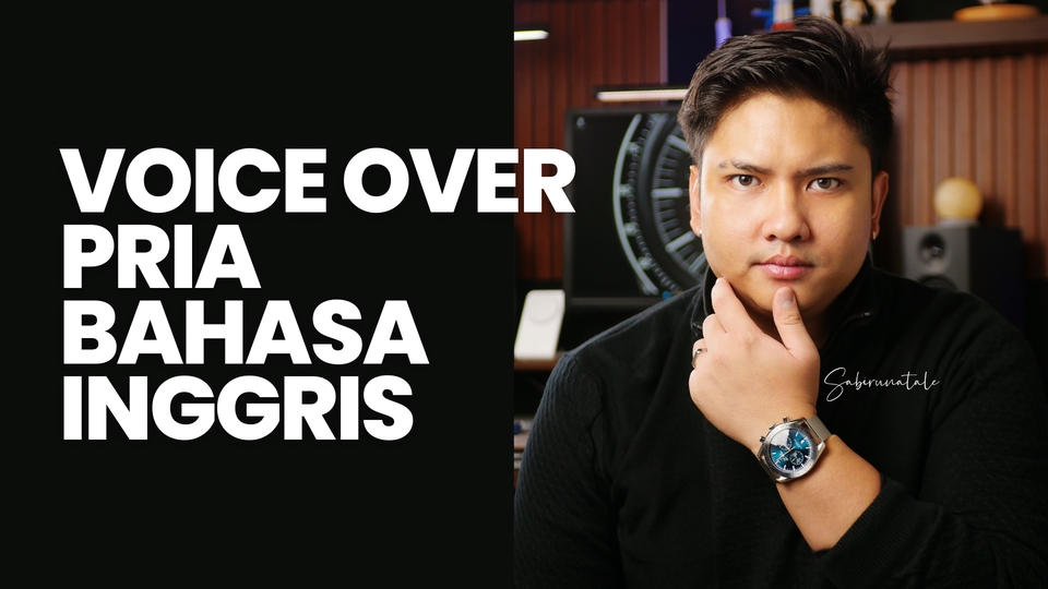 Voice Over Pria Bahasa Inggris Sabiru