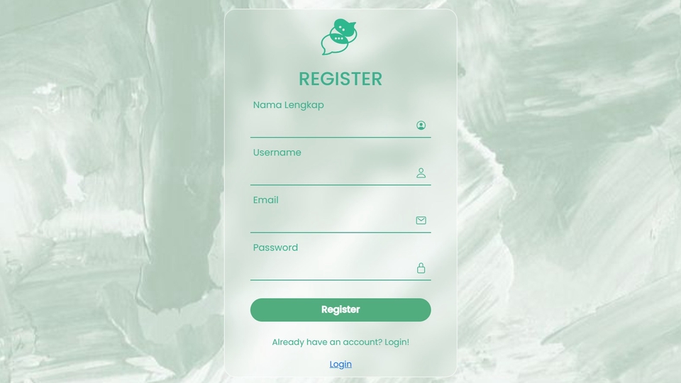 Jasa Web Design / Desain Website Profesional - Template register,login dan dashboar