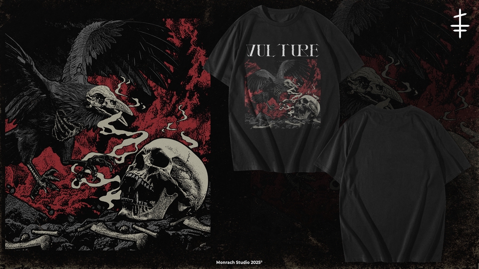 Custom Artwork & Font For Brand 'VULTURE'