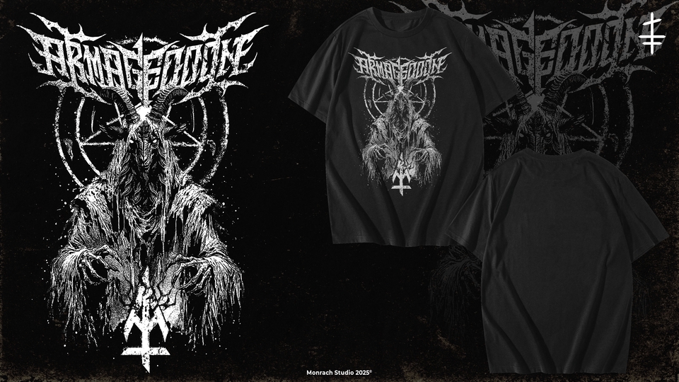 Custom Artwork & Font For Brand 'ARMAGEDDON'