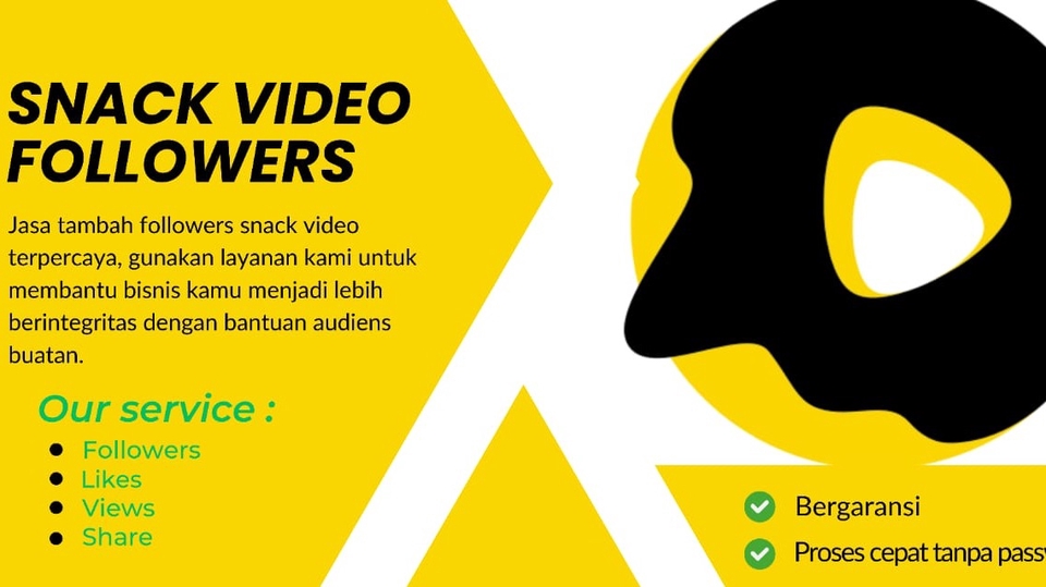 Jasa Buzzer Social Media IG, Facebook, Tiktok, maupun Twitter - Jasa Input sosial media Snack Video followers, likes, dan views
