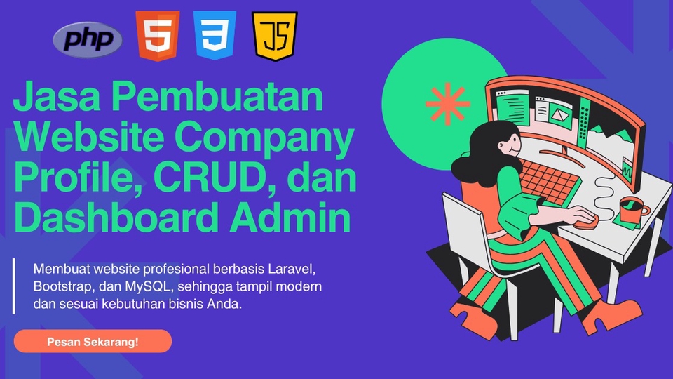 Jasa Pembuatan Website Company Profile, CRUD, dan Dashboard Admin