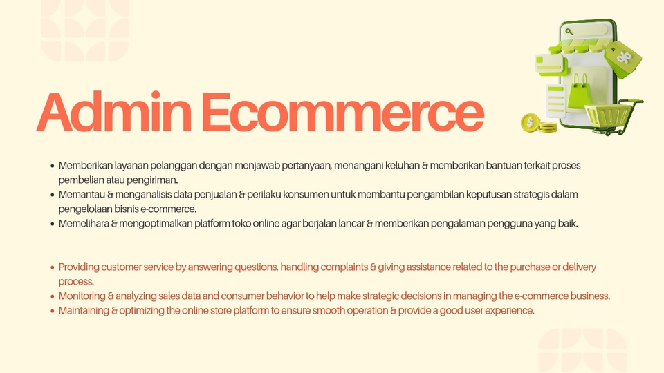 Jasa Admin Online Shop Shopee, Tokopedia, Lazada dan Lainnya - Admin E-Commerce