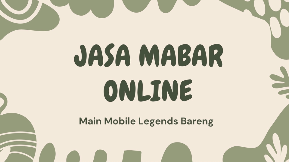 Jasa Joki dan Partner Games Online - Jasa Mabar Mobile Legends