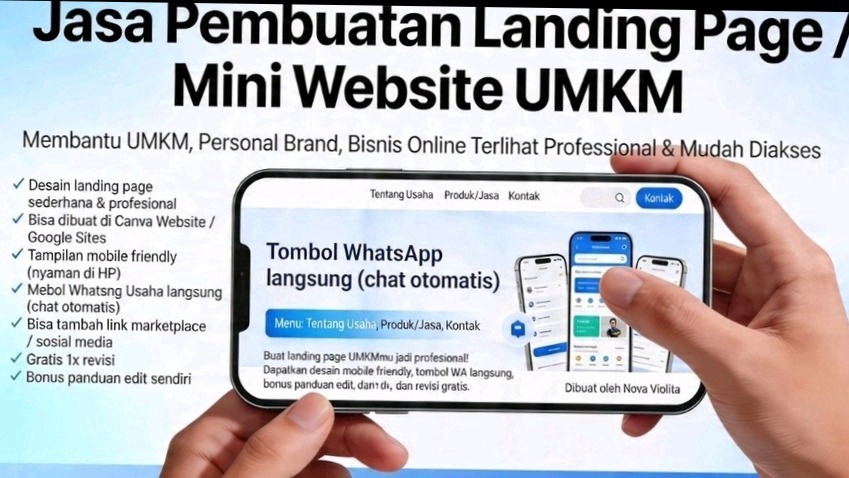 Jasa Pembuatan Landing Page (Bisnis, UMKM, & Company Profile)