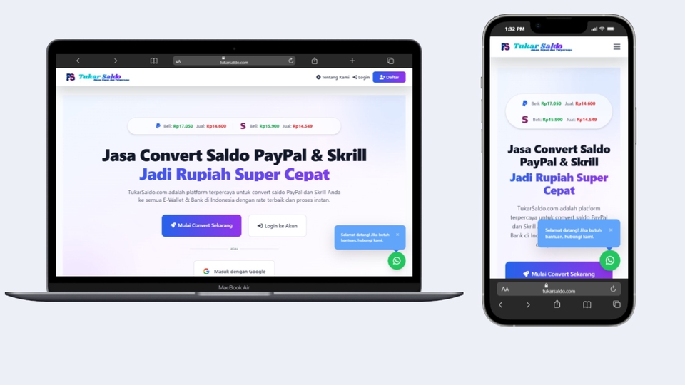 Web Developer PHP Laravel berpengalaman membuat Profile, Toko Online, dan Sistem Informasi.