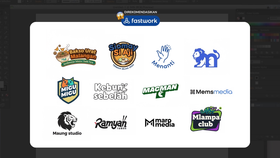 Vektor - Jasa Desain Logo Profesional Murah 24 Jam - Revisi Unlimited Mulai 80rb - 3