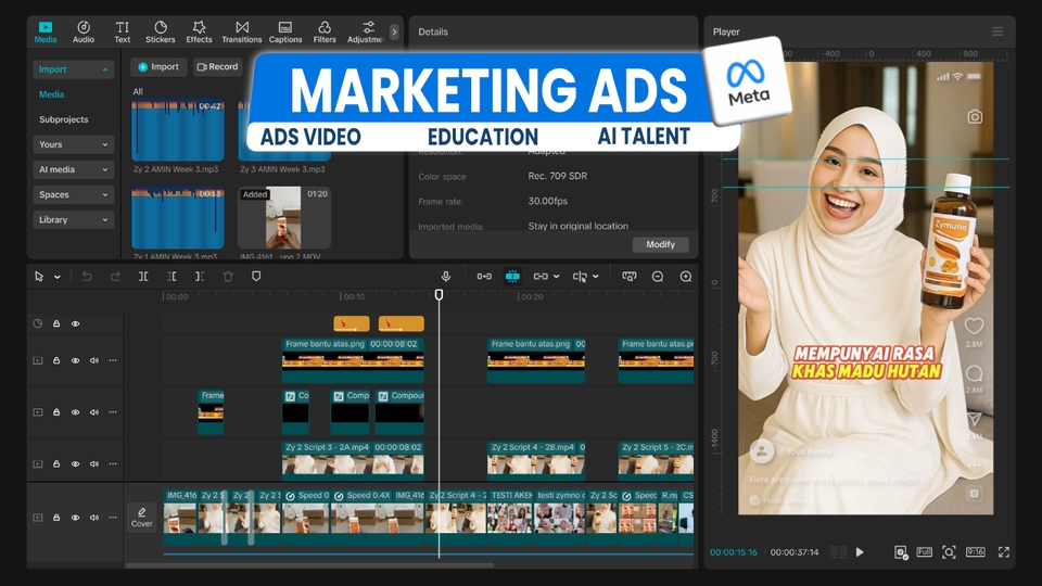 Video AI - Video Iklan AI Talent Meta Ads (Facebook/Instagram Ads) - 6