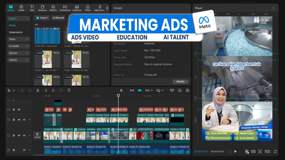 Video AI - Video Iklan AI Talent Meta Ads (Facebook/Instagram Ads) - 5