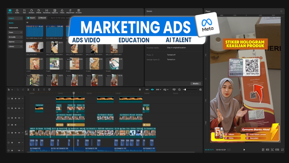 Video AI - Video Iklan AI Talent Meta Ads (Facebook/Instagram Ads) - 4