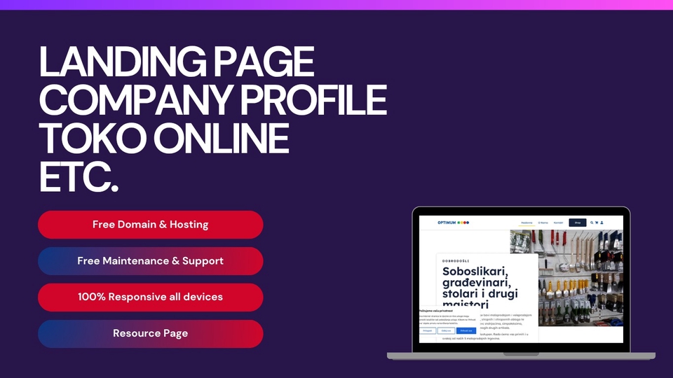 Jasa Developing Blog / Maintenance Blog Murah Dan Berkualitas - Layanan Lengkap Pembuatan Website – Dari Landing Page, Toko Online, Kursus, dll.