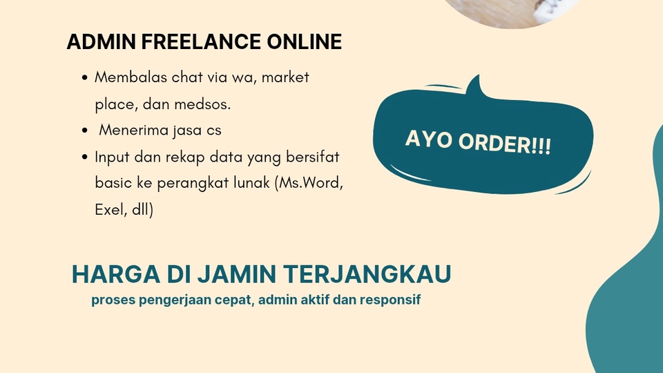 Jasa Admin Website, Media Sosial & Toko Online - freelance membalas chat via wa, medsos