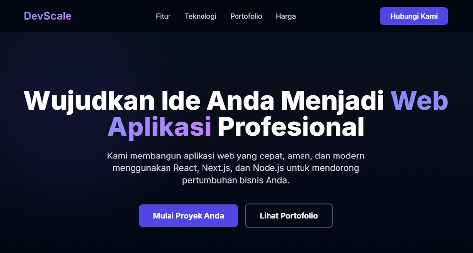 Desain Web - Jasa Pembuatan Web Aplikasi Modern (React, Next.js, Node.js) - 2
