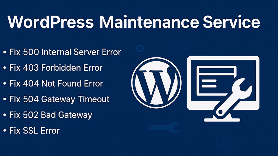 Jasa Fix Error Website WordPress
