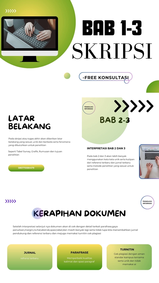 Jasa Lainnya - Jasa konsultasi Skripsi, Tugas, Makalah, Dokumen, Laporan, Halaman, Presentasi, Sidang, Judul - 5