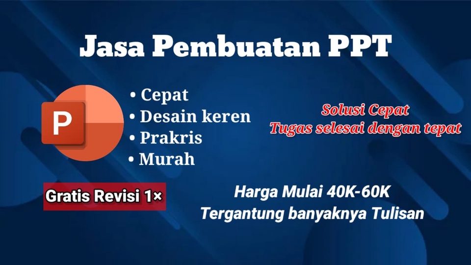 Jasa Pembuatan PPt presentasi Sekolah dan Umum