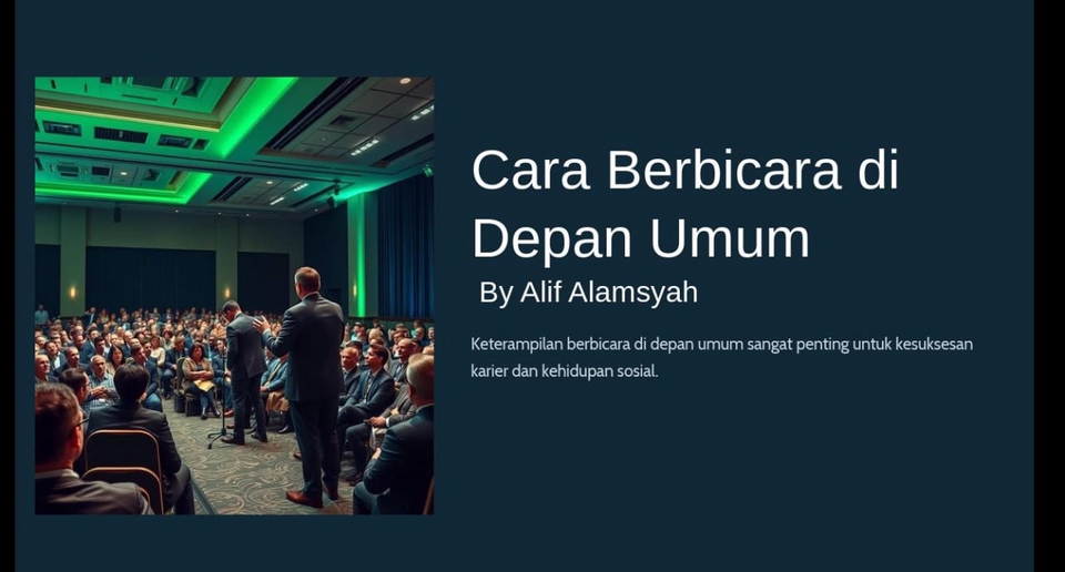 Contoh model PPT profesional