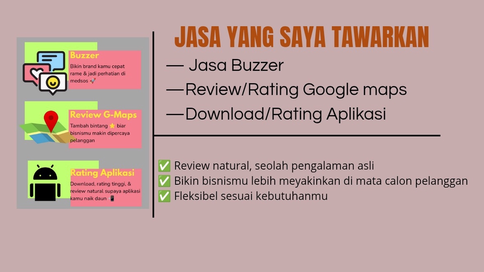 Jasa Buzzer, Review, & Rating Digital