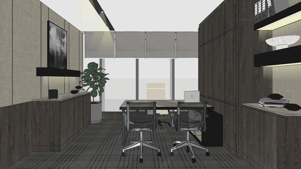 interior rumah, office, mewah, murah, unik, maskulin, ruang kerja