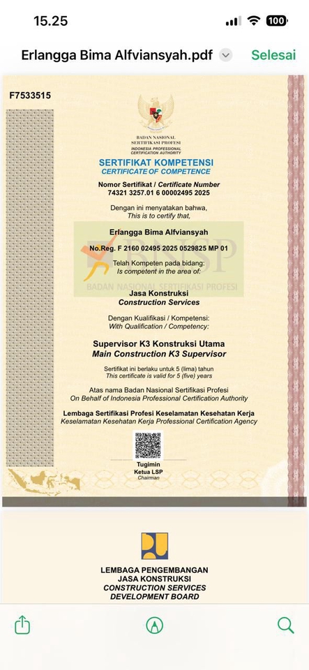 Perizinan Usaha - JASA SERTIFIKASI KONTRUKSI (SBU, SKK, ISO) - 6