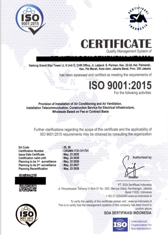 Perizinan Usaha - JASA SERTIFIKASI KONTRUKSI (SBU, SKK, ISO) - 4