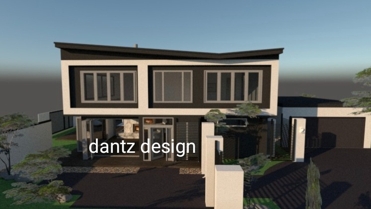 Design 3D Facade Rumah Tinggal 