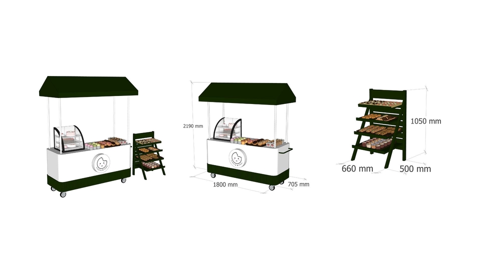 Jasa Desain Kios Minimalis Depan Rumah - Jasa Desain Gerobak Makanan
