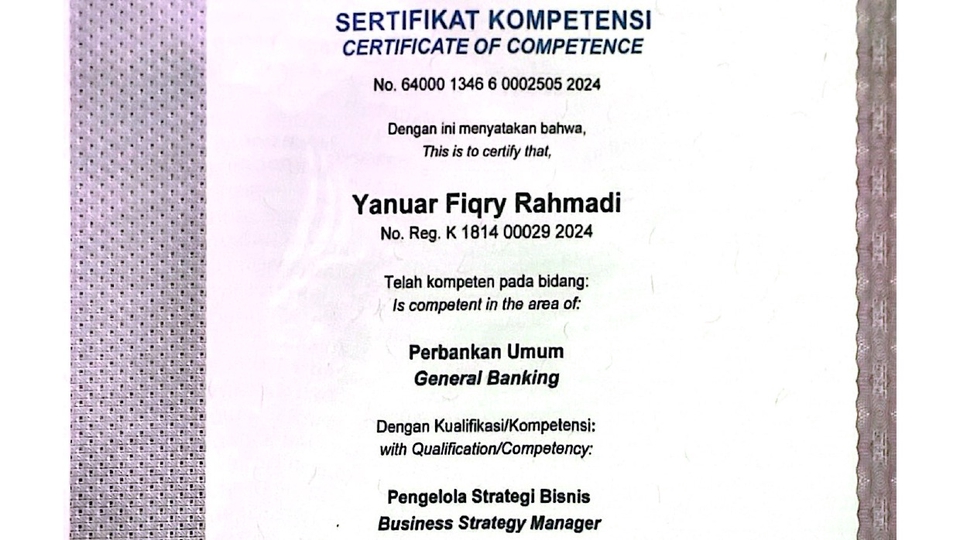 Sertifikat Kompetensi Strategi Bisnis dari BNSP – Business Strategy Manager