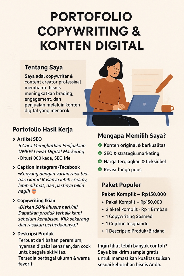 Penulisan Konten - Jasa Copywriting Profesional + Konten Digital All-in-One - 2