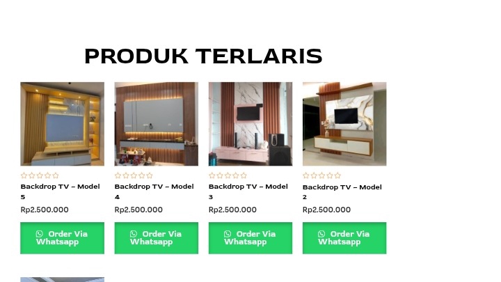website e-commerce/toko online dengan direct order langsung ke wa anda