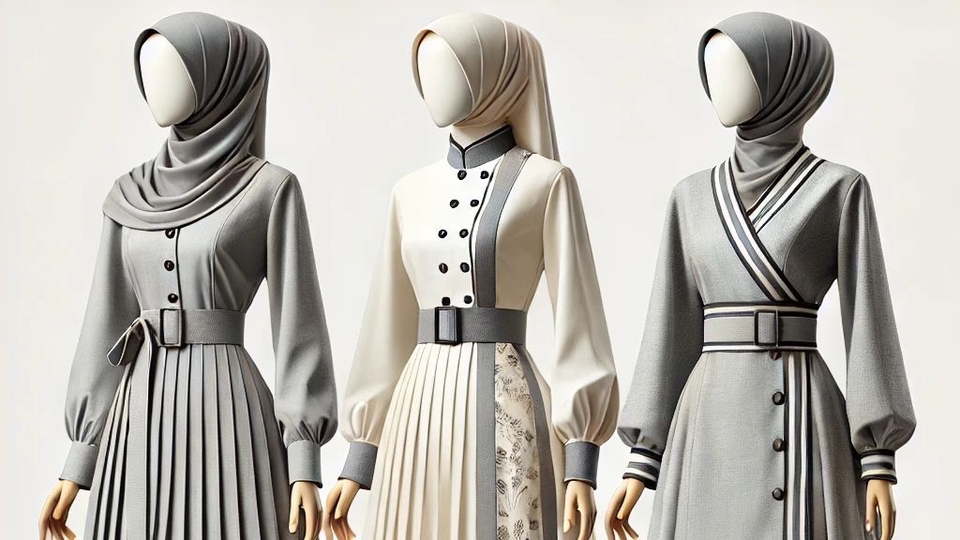 Berikut desaign baju saya yang bertemakan modern look dengan perpaduan gamis
