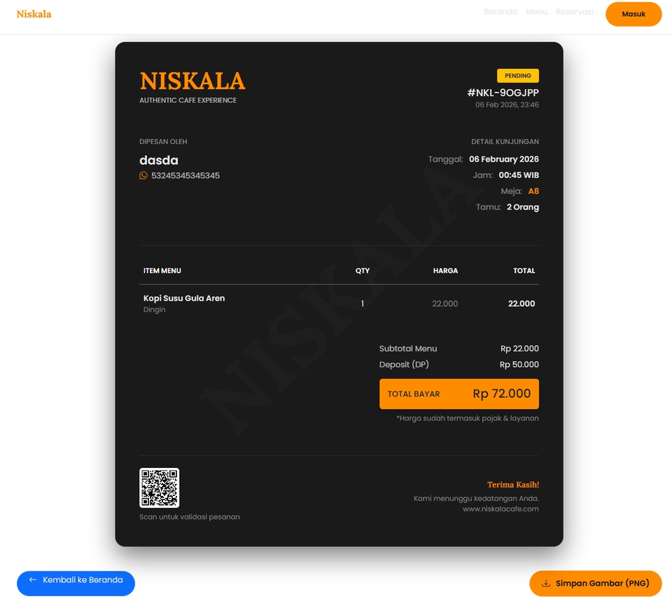 Web Development - Jasa Pembuatan Website Cafe & Resto Custom + Sistem Reservasi Visual & Admin Panel - 5