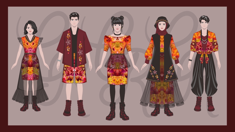 Jasa Desain Busana Digital | Fashion Design Illustrator