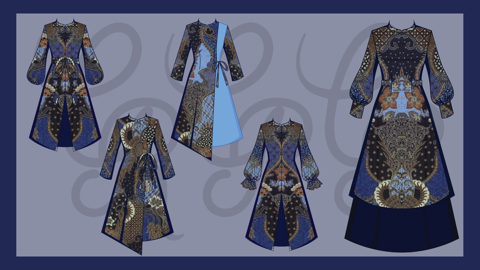Desain Kaos & Motif - Jasa Desain Busana Digital | Fashion Design Illustrator - 6
