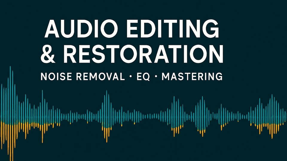 Jasa Lainnya di Visual dan Audio - Audio Editing & Restoration (Noise Removal, EQ, Mastering)