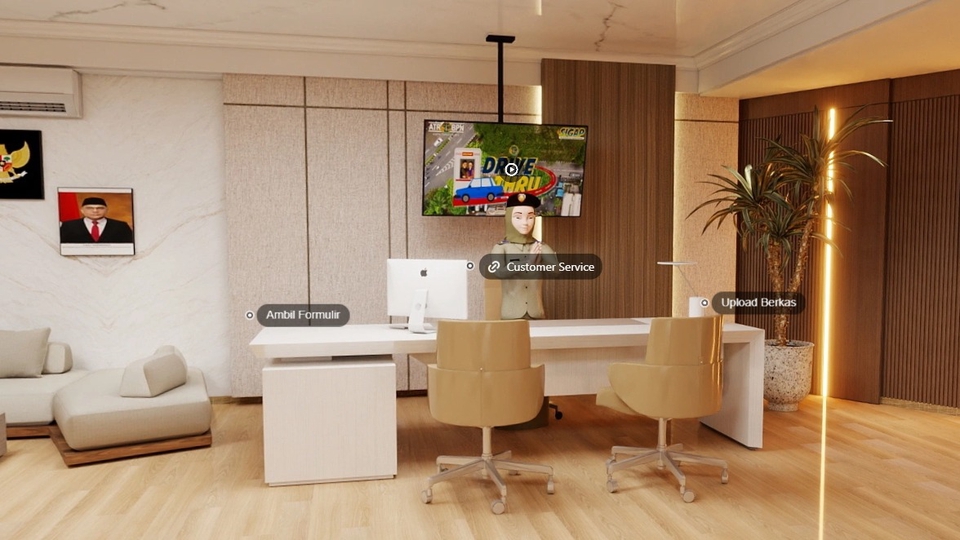 Virtual Office Website 3D 