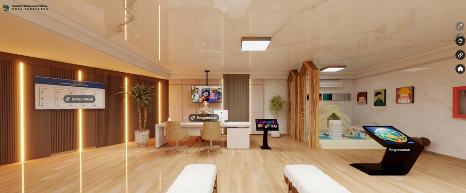 Web Development - Virtual Office Website 3D - 3