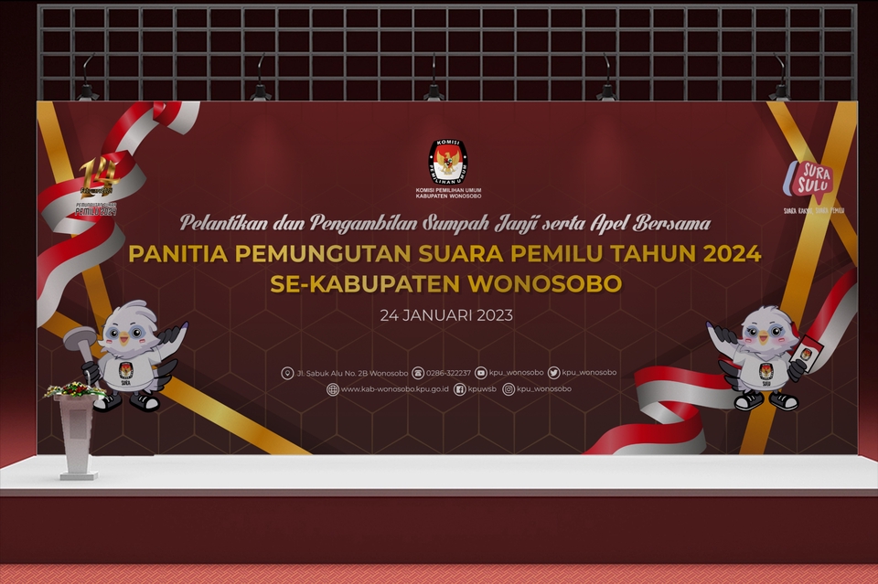 Digital Printing - Event Design (Desain untuk backdrop panggung, Photobooth, Infografis, Flayer dsb) - 2