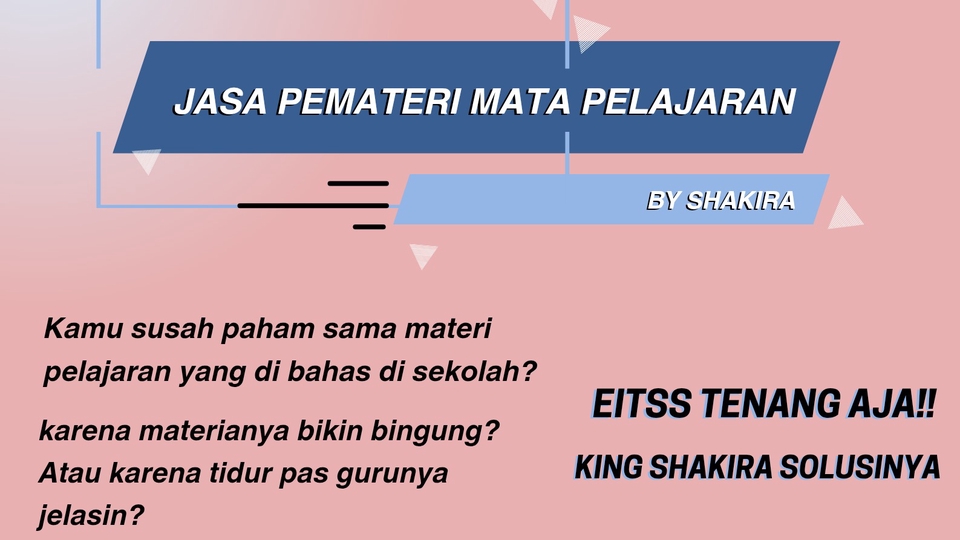 Jasa Lainnya di Penulisan dan Penerjemahan - Jasa pemateri pelajaran