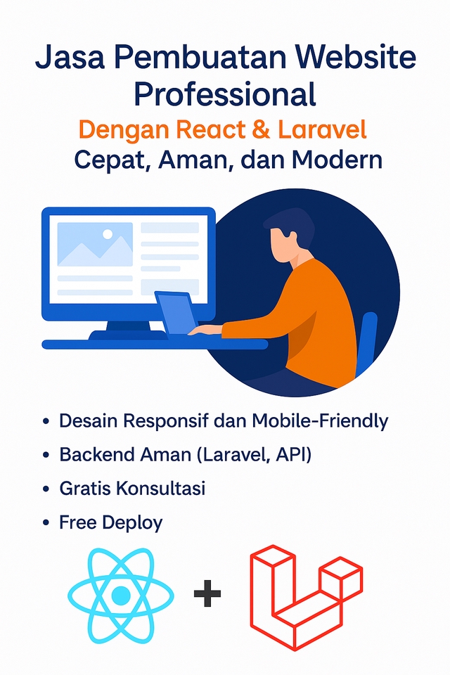 Web Development - Jasa Pembuatan Website Profesional dengan React & Laravel – Cepat, Aman, dan Modern - 2