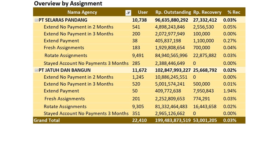 Jasa Pembuatan Database / Desain Database - Pengolahan data excel dengan pivot table dan formula