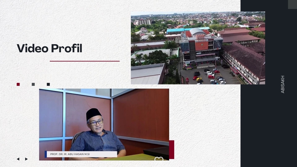 merancang konsep video profil seorang dosen, mulai dari perencanaan alur hingga proses editing.