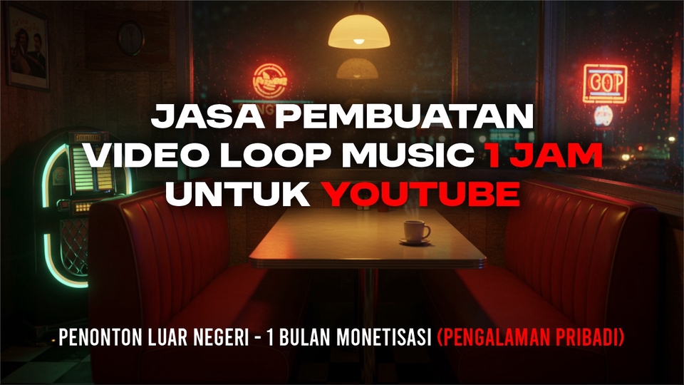 Jasa Pembuatan Video AI Kreatif dan Efisien - Jasa Pembuatan Konten Video AI Loop Music Instrumental 1 Jam