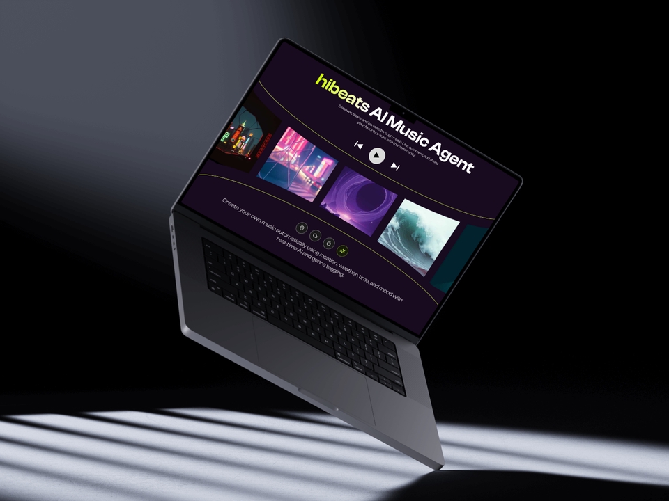 Hibeats | Socialfi AI Music Generation Mockups 2