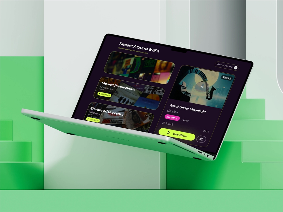 Hibeats | Socialfi AI Music Generation Mockups 3