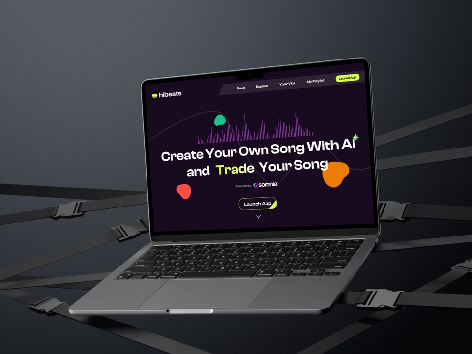 Hibeats | Socialfi AI Music Generation Mockups 1