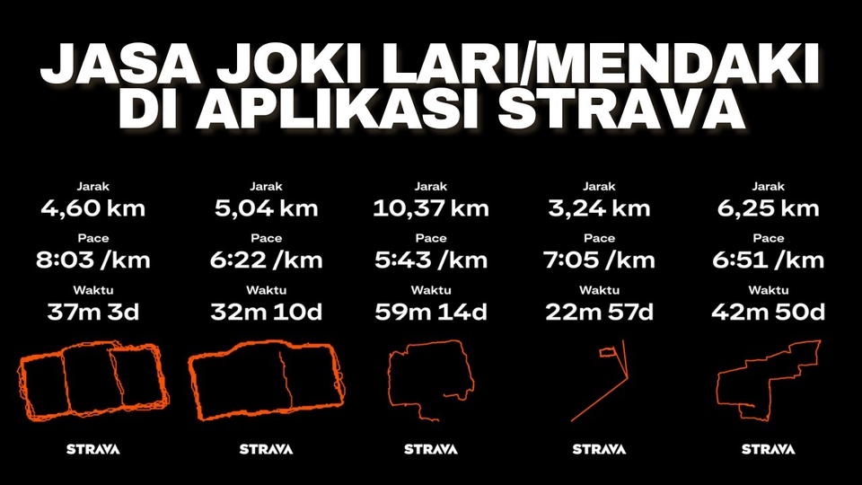 Jasa Lainnya di Gaya Hidup - Jasa Lari di aplikasi strava