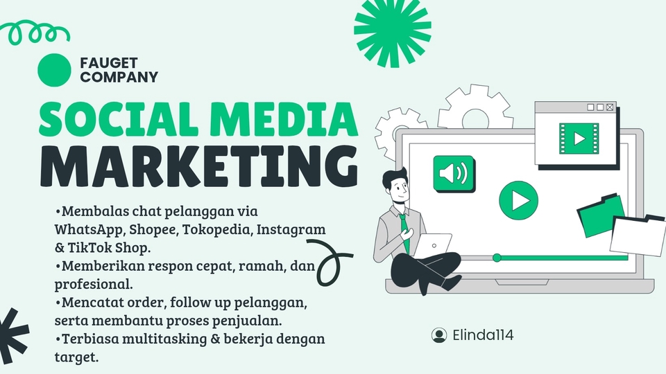 Jasa Admin Website, Media Sosial & Toko Online - Jasa balas chat pelanggan online shop cepat & propesional