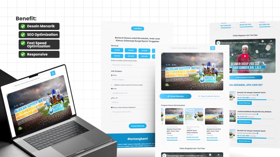 Web Development - Jasa Pembuatan Website | Landing Page, Company Profile, Toko Online, Kursus Online, Travel, Donasi - 2
